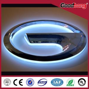 China vacuum forming 3D auto sign / waterproof LED car logo advertising sign / Plastic chorme vaccum forming car logo sign on sale