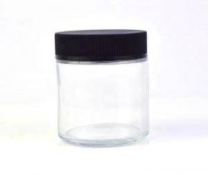 Quality Clear Glass Child Resistant Jars 3 Oz 1 Ounce Glass Jar Child Resistant for sale