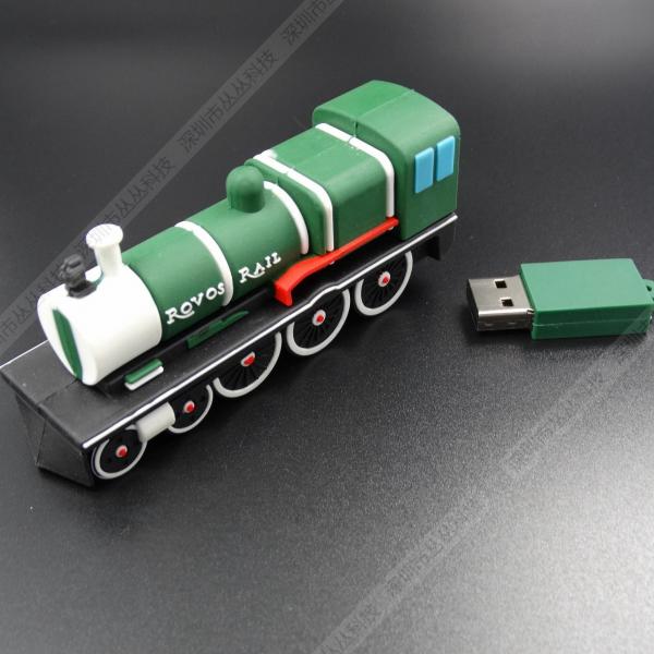Buy train Cartoon USB Flash Drive , Pen Drive 8GB U Disk Genuine at wholesale prices