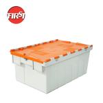 Reusable Moving Box Stackable Crates Plastic Nesting Totes Silk Printing