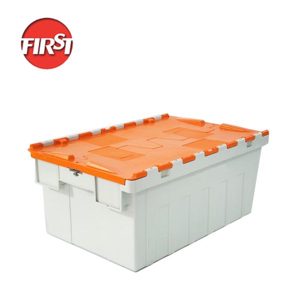 Reusable Moving Box Stackable Crates Plastic Nesting Totes Silk Printing