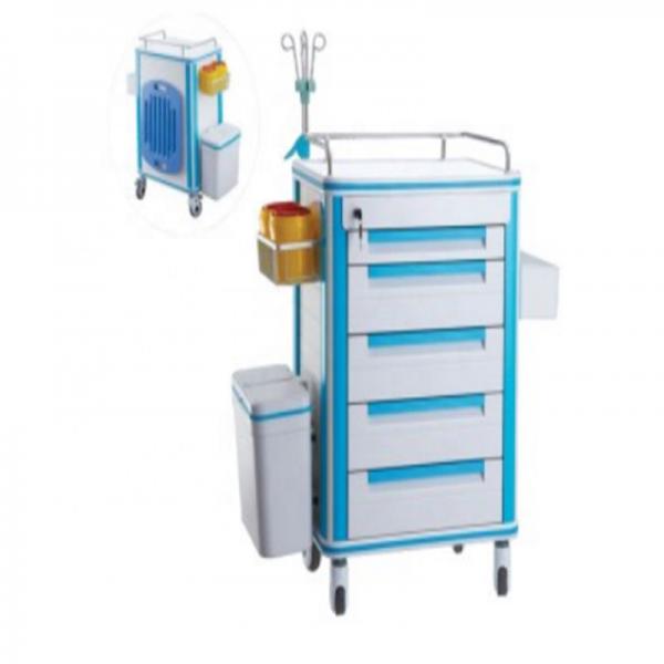 Emergency Trolley for hospital patient with Defibrillator Board 750*480*920mm