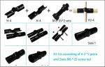 Black Metal Joints for Pipe Rack System PE Coated Steel Pipe Metal Stamping