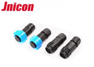 China Electrical 9 Pin Push Lock Connectors Outdoor Waterproof IP67 With Dust Cover on sale