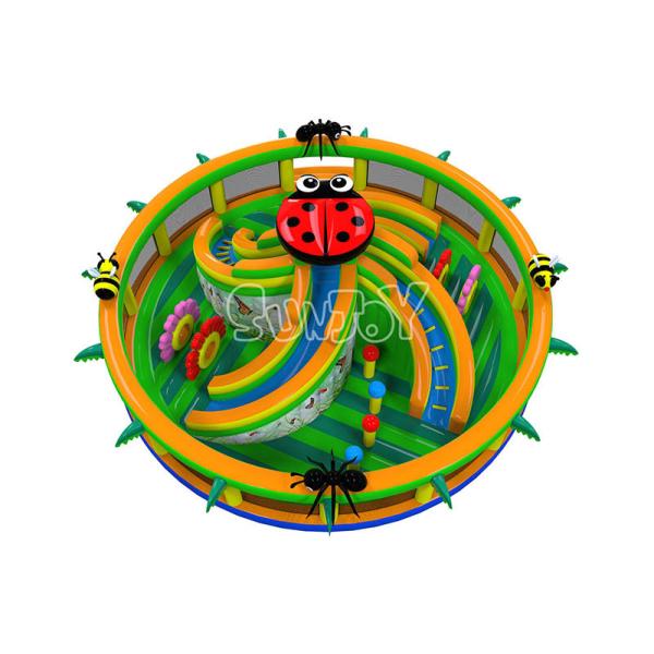 EN14960 Bugs Inflatable Play Park For Commercial Activities