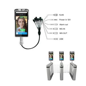 Contactless Fever Screening Kiosk Face Thermal Scanner With Facial Recognition