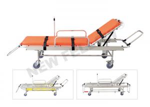 Quality Medical Aluminum Rescue Patients Ambulance Stretcher Folding Stretcher With Wheels for sale