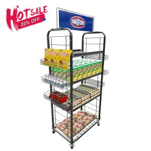 Potato Chip Shelf Biscuit Display Chocolate Store Snack Stand