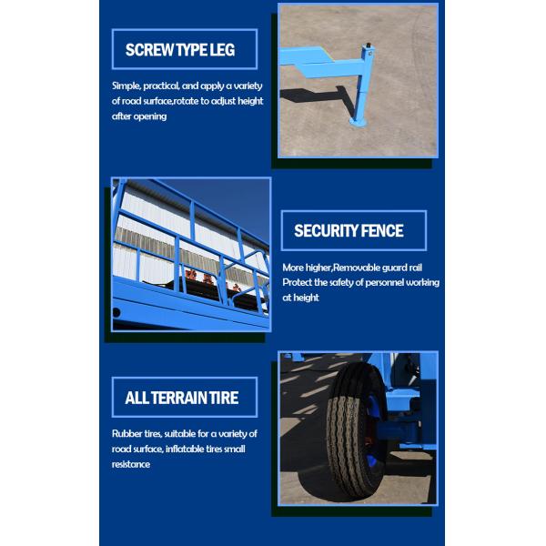 CE Certified Hydraulic Scissor Lift Vertical Cargo Lift Trailer Portable Warehouse Elevator with Hydraulic Scissors