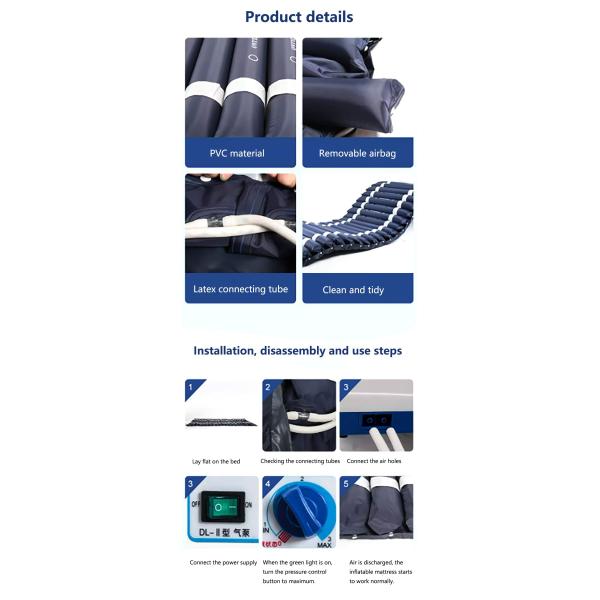New Wholesale Multi-Functional Medical Bed Air Mattress Anti-Bedsore Air Cushion Home Circulation Silent Inflatable Cushion