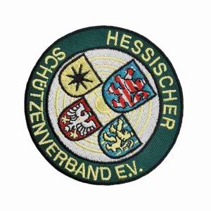 Circle Shape No Backing 9c Sports Team Patches With Heat Cut Border