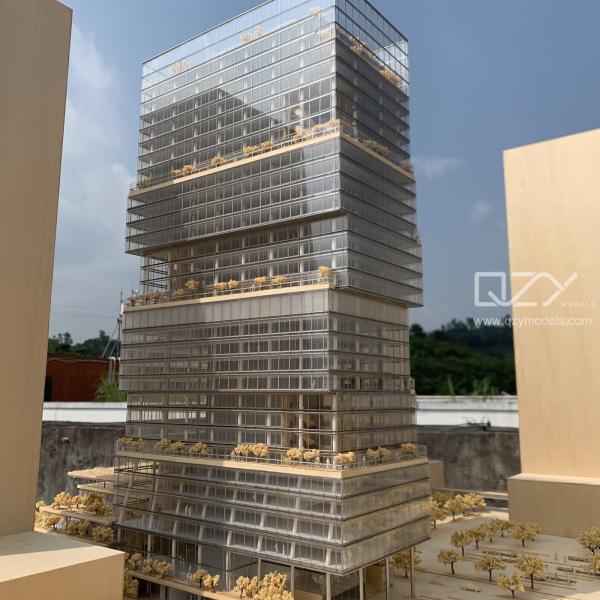 OEM Physical Monochrome Architecture Model JKP 1:300 Bao'An Bay