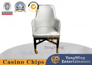 China Metal Pulley Hotel Dining Chair Baccarat Chair With Armrests on sale