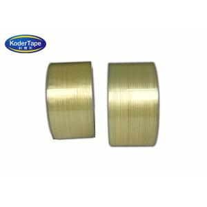 Quality Strong Adhesive Clear Transparent PET Glass Filament Tape For Home Appliance Products Or Packaging for sale