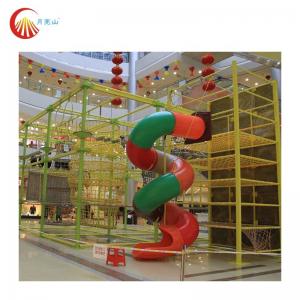 China Outdoor Playhouse Climbing Frame Adventure Rope Obstacle Course on sale