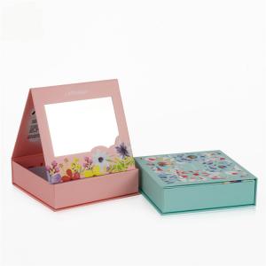 Quality Colorful Small Rigid Magnetic Gift Box , Decorative Gift Boxes With Mirror Insert for sale