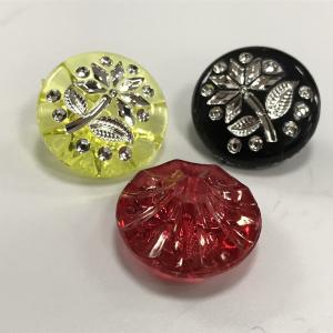 Candy colored acrylic crystal buttons
