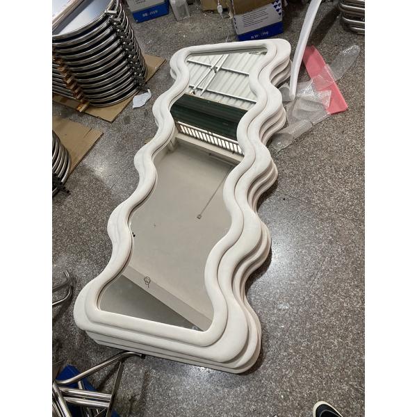 Vertical Large Wavy Floor Length Mirror Full Length 70 Inch