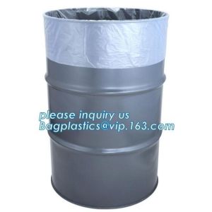 Durable Round Bottom Plastic Drum Barrel Liners Bags, plastic PE round bottom