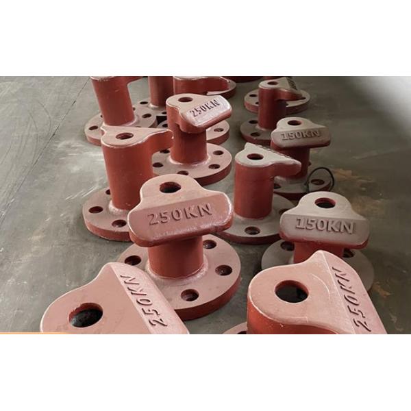 Double Bitt Rope Ship Mooring Bollards Large Capacity