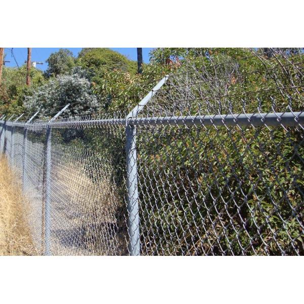 ASTM A 392 heavily galvanized chain link fence with 6ga wire