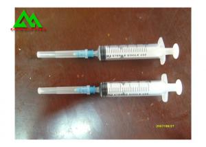 China Sterile Medical And Lab Supplies Disposable Syringe With Needle 3cc / 5cc / 10cc / 20cc on sale