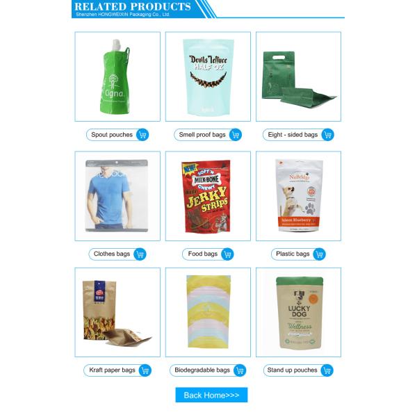 Stand Up Smell Proof ziplockk Pouches Child Proof Mylar Zipper Pouch