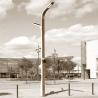 Multi Arms Galvanised Street Light Pole 15m CCTV Camera Road Lamp Post for sale