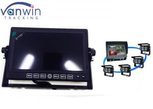 China Truck Wireless 4CH Quad Car Video Monitors with Built-In Player, 4 cameras on sale