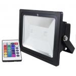 China Black / Silver Housing 150W RGB IP65 COB LED Flood Lamp For Garden Lighting for sale