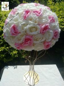 China UVG various sizes half roses and hydrangea flower balls for wedding table centerpieces decoration FRS02 on sale