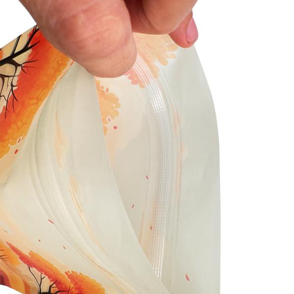 High Barrier EVOH Milky White Recyclable Stand Up Pouches With Ziplock For Food Packing