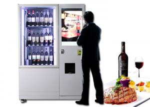 China Lift Refrigerated Wine Vending Machine , Champagne Beer Vending Kiosk on sale