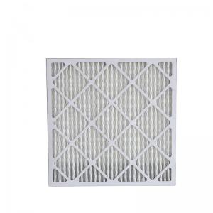 China MERV 11 Pleated AC Furnace Paperboard Panel Air Filters Light weight on sale