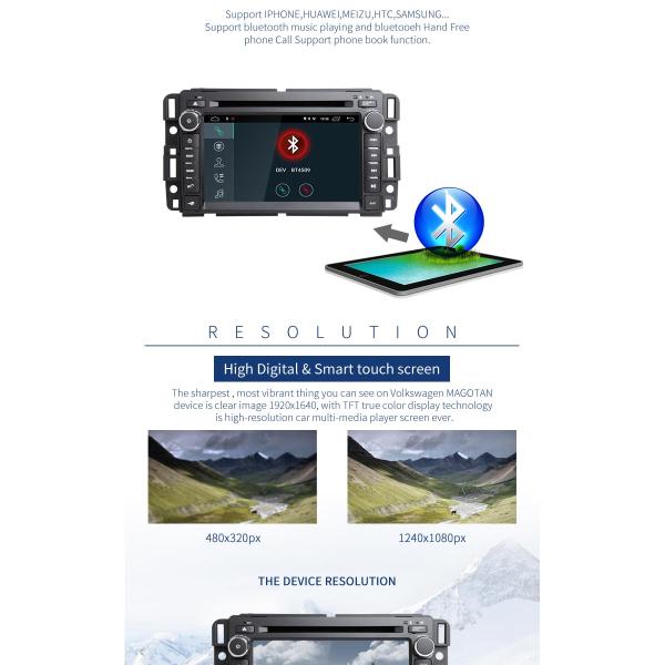 GPS Navigation Android Radio Car Stereo , Buick Car Double Din Dvd Player Equipped Mirror Link