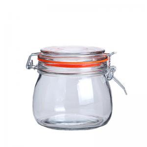 China Household Empty Glass Jars For Food Storage Airtight FDA certified on sale