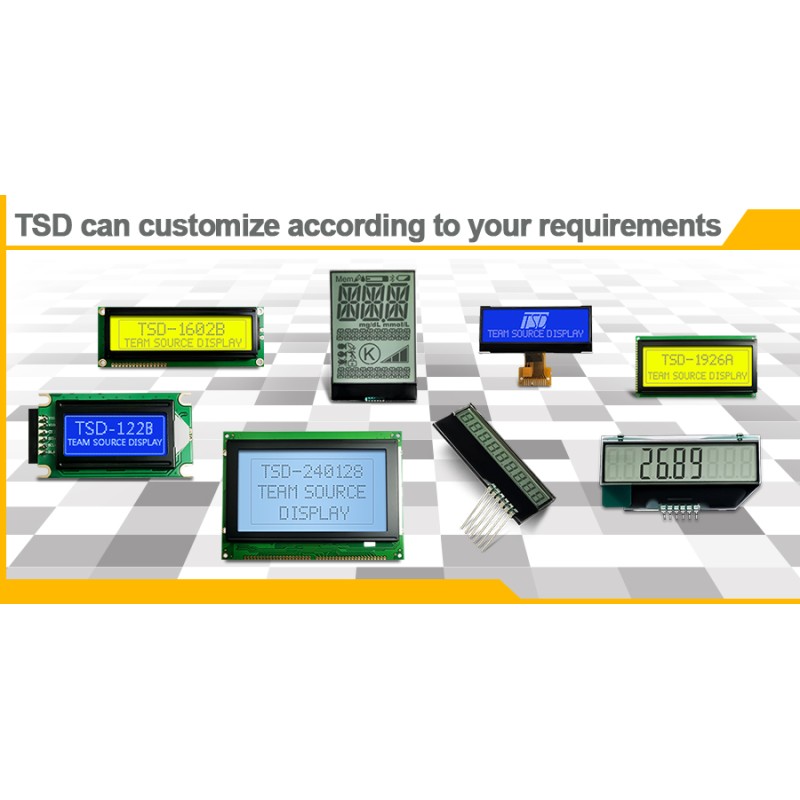 Segment Lcd Flat Panel Display COF Transflective With FFC Connector