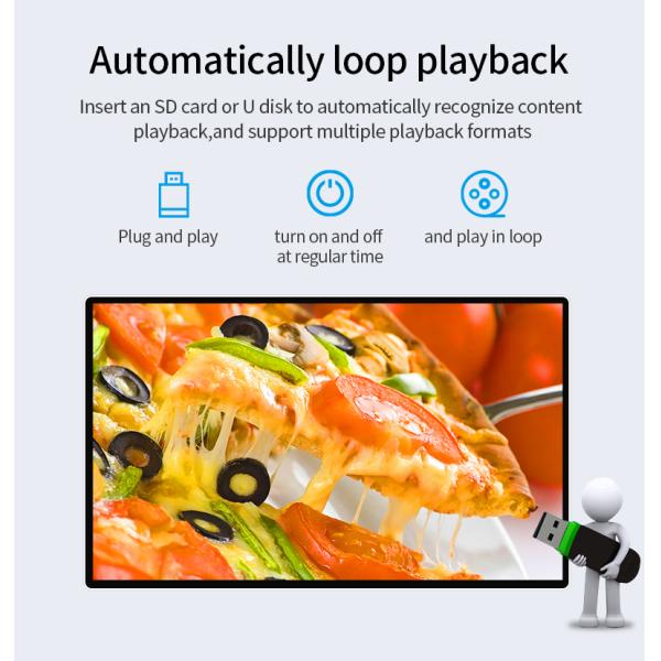 75 Inch Wall Mounted Digital Signage Interactive Indoor Advertising Screen Pcap