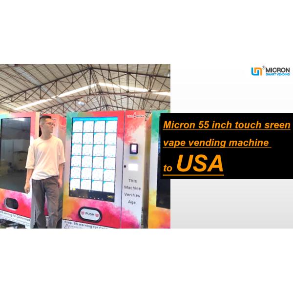 Big Touchscreen Combo Snack And Soda Advertisement Sprial Cash Payment English Language Vending Machine For Euro Market