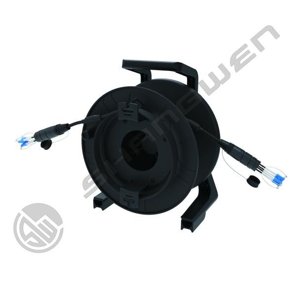 TPU Armored Jumper 4/6/8 Cores Outdoor Armored PDLC LC SC FC Singlemode TPU Waterproof 5mm Jumper Optical Fiber Extender LC-LC