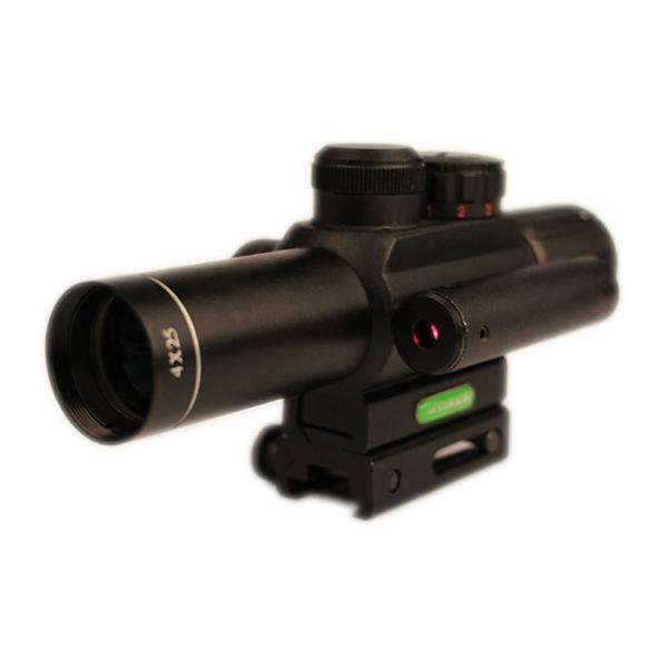 Ocular Focus Illuminated Reticle Scope , Outdoor Hunting Sight Easy Shooting 4X25EG