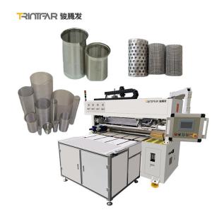 Quality Metal Perforated Stainless Steel Wire Mesh Cylinder Pipe Tube Filter Welding Machine for sale