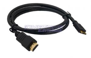 China 19P Male Pin Gold HDMI To HDMI Cable In Insulator Type , 1080P HDMI1.4 Cables on sale