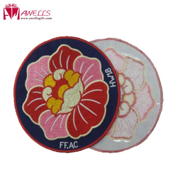 Decorative Flower Personalised Iron On Patches Durable Shrink Proof