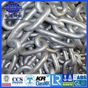 Quality Galvanized Studless Anchor chain-China Larest Factory Aohai Marine with IACS and Military Cert. for sale