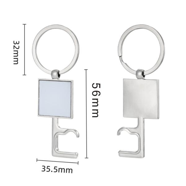 Father Day Gift Custom Promotion Gift Opener Keychain Sublimation Blank Bottle Opener Keychain