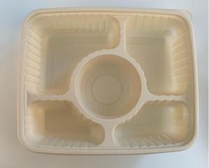 China Catering Eco-Friendly Container Compartment Starch lunch Meal Box, Disposable Takeaway Packaging, Takeout on sale