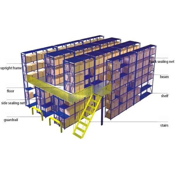Multi Tier Mezzanine Platform , Rack Supported Mezzanine Floor Systems