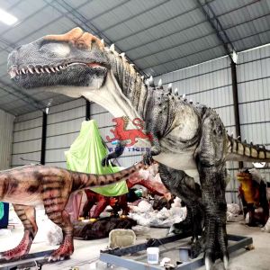 Quality Theme park Animatronic Realistic Dinosaur Allosaurus Outdoor for sale