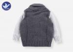 Shawl Collar Kids Sweater Coat Cable Knitting Thick Winter Boys Warm Jacket